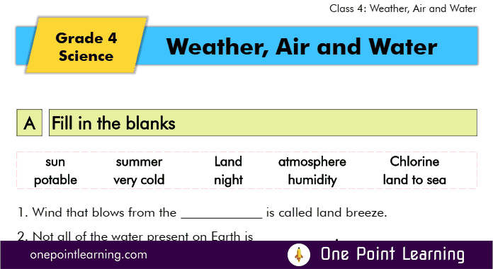 Weather worksheets