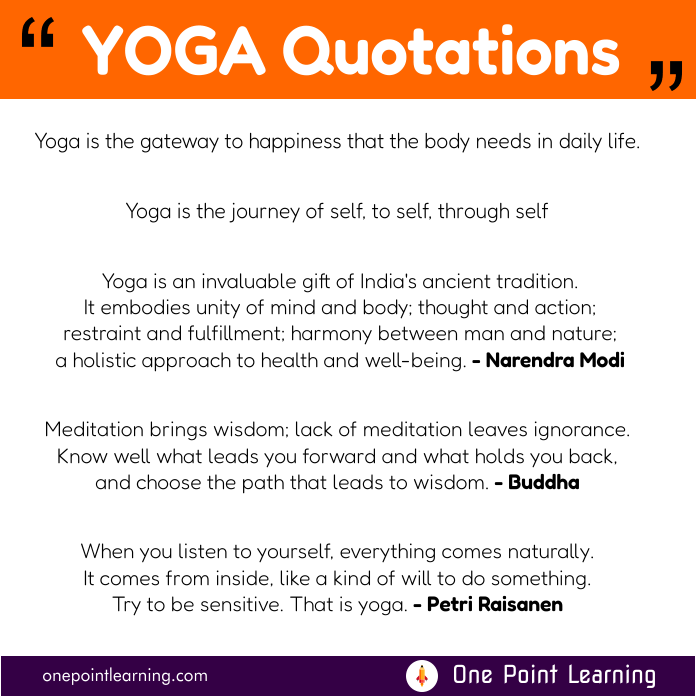 International yoga day quotation