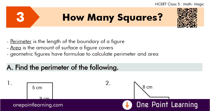 Class 5 Maths Chapter 3 How Many Squares Question Answer PDF