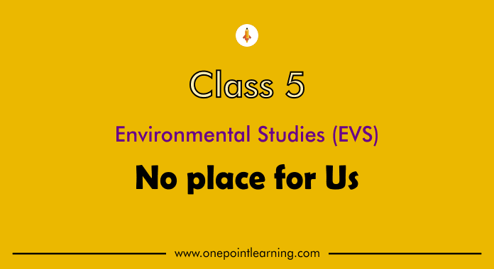 Class 5 EVS Chapter 18 No place for Us Question answer